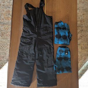 Burton Toddler Snow Bib Pants and Fleece Set, Size 4T